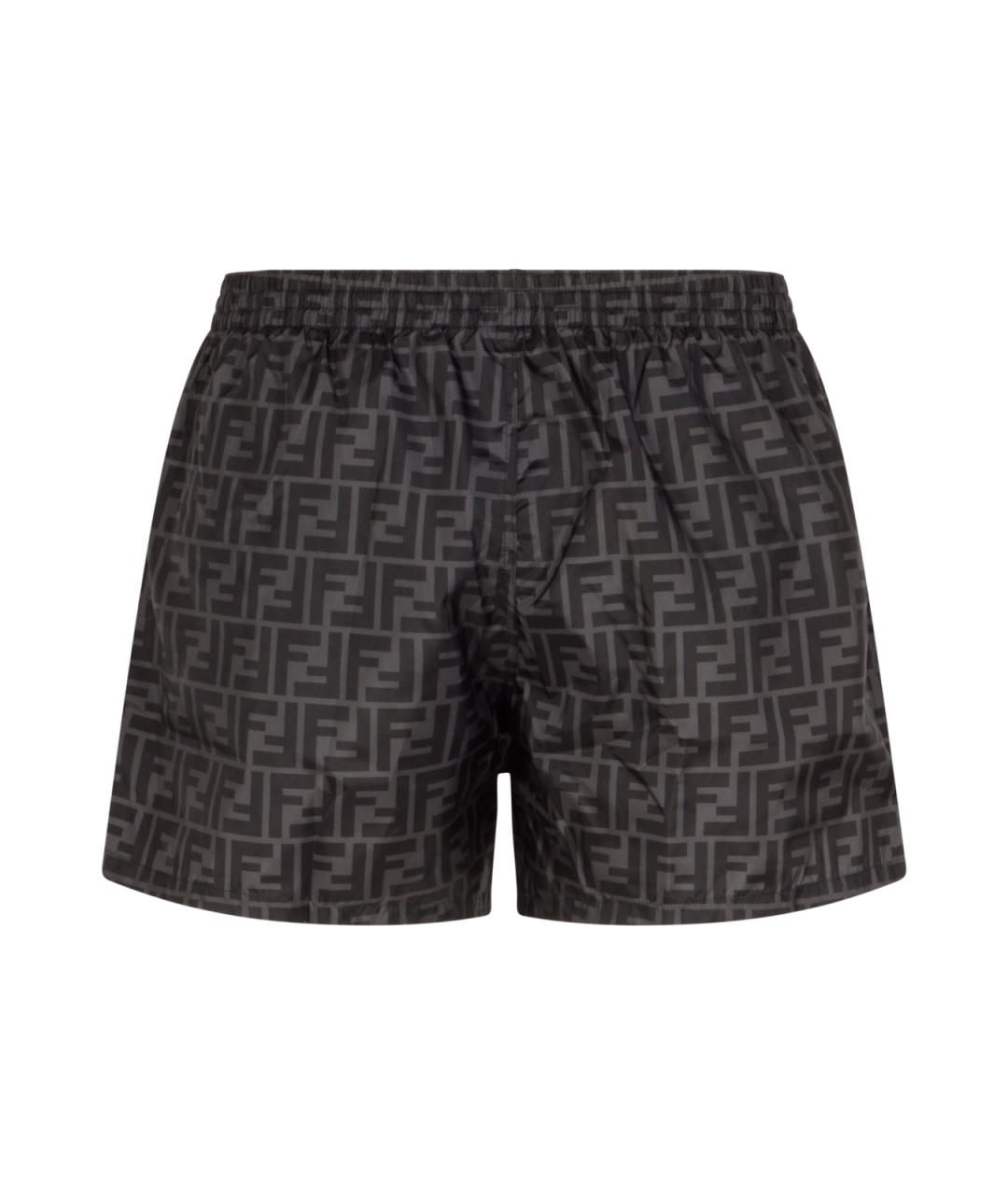 FENDI Серые шорты, фото 2