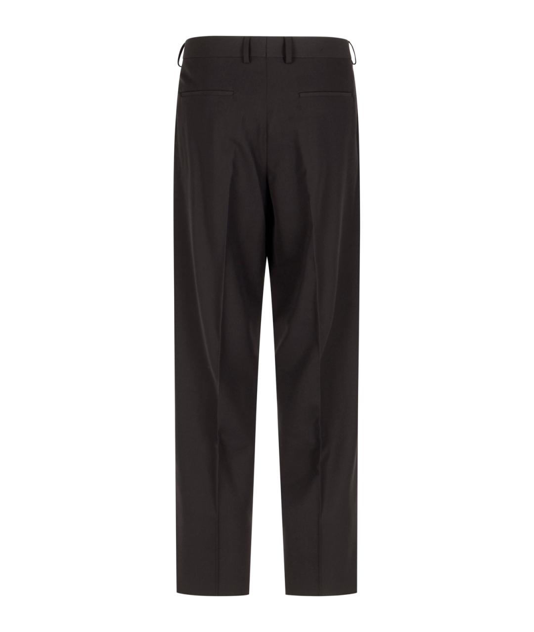FENDI Коричневые полиэстеровые повседневные брюки, фото 2