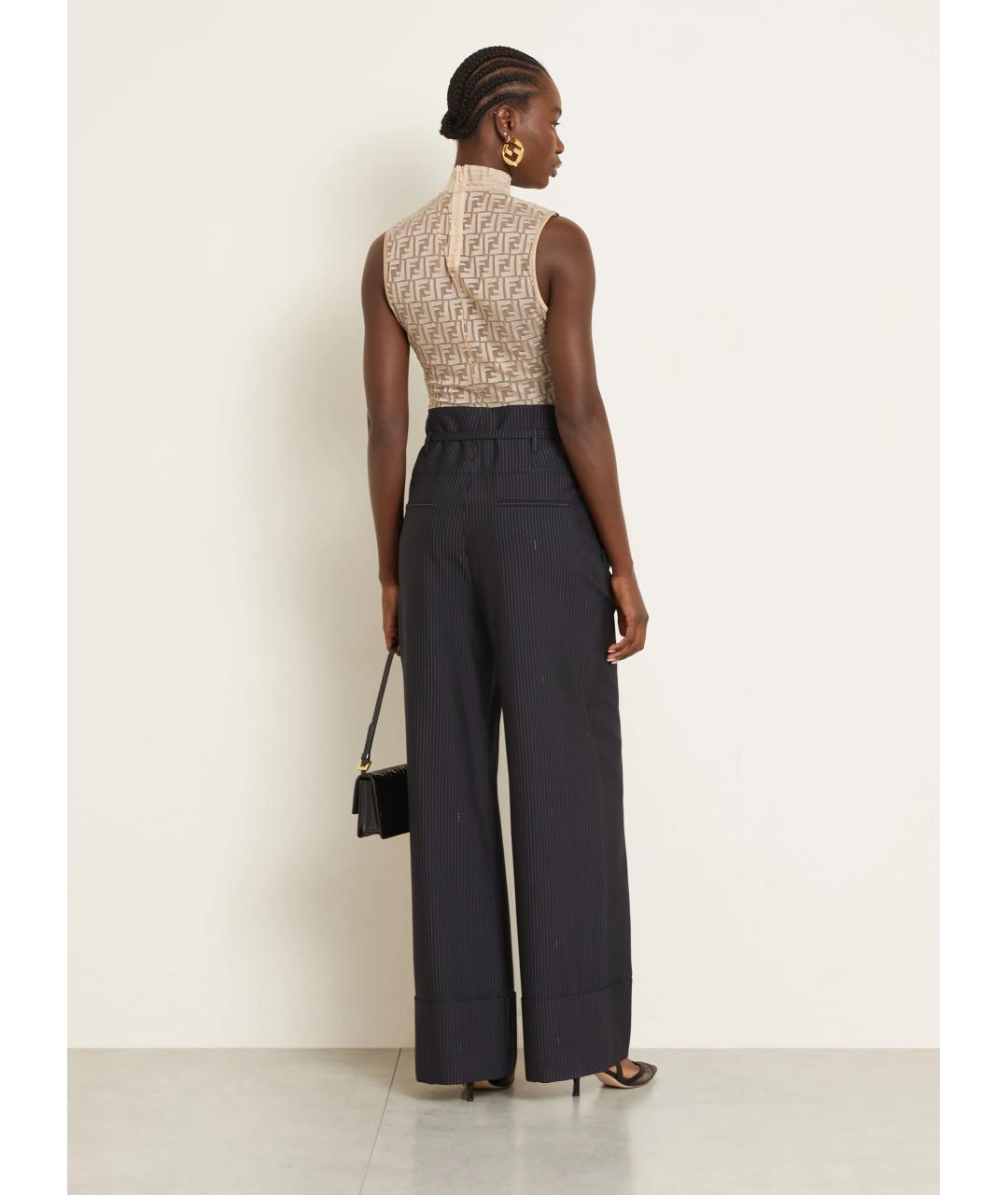 FENDI Бежевая полиамидовая майка, фото 5