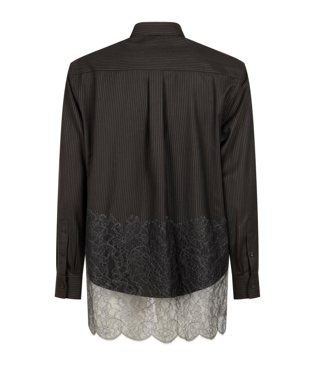 FENDI Черная шерстяная кэжуал рубашка, фото 2