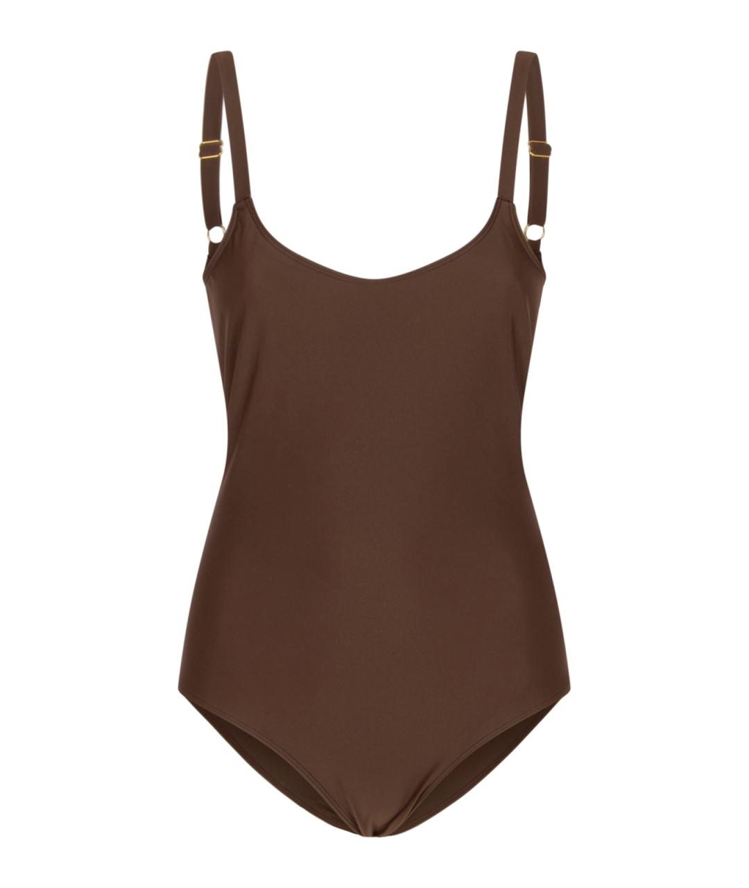 Ami Paris Коричневый полиамидовый купальник, фото 1
