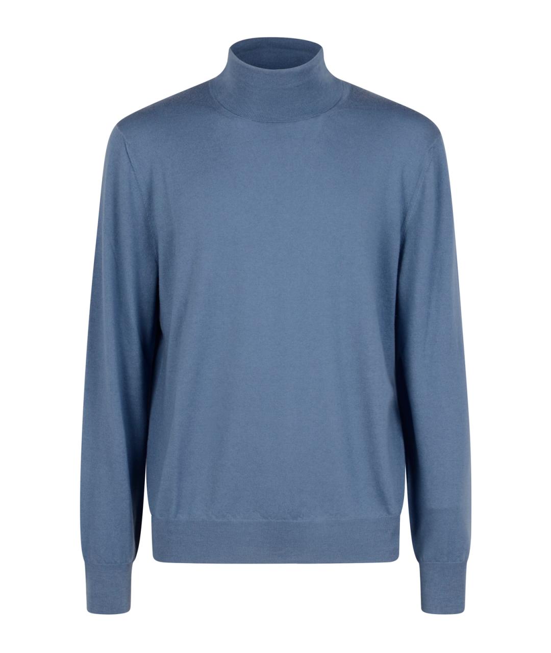 CANALI Синий кашемировый джемпер / свитер, фото 1
