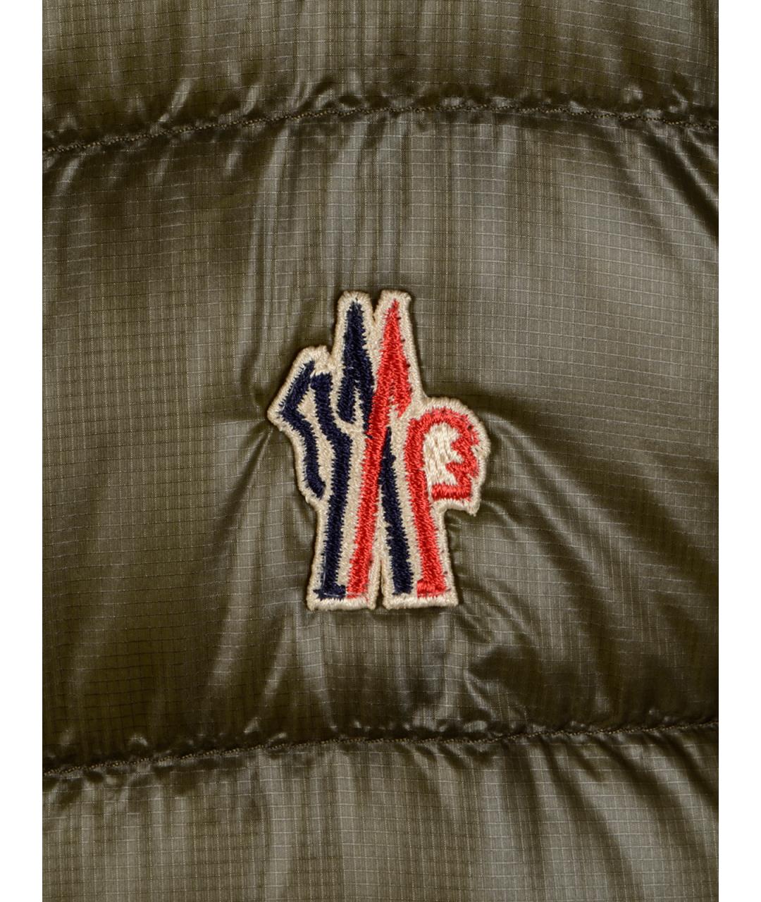 MONCLER GRENOBLE Коричневая полиэстеровая куртка, фото 3