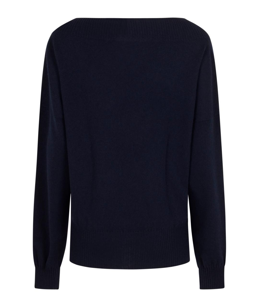 ALBERTA FERRETTI Синий шерстяной джемпер / свитер, фото 2