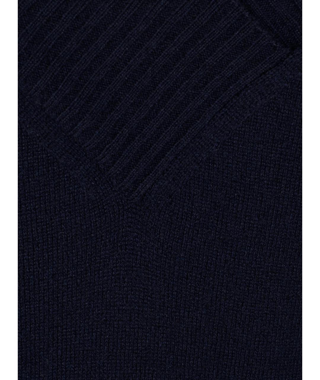 ALBERTA FERRETTI Синий шерстяной джемпер / свитер, фото 3