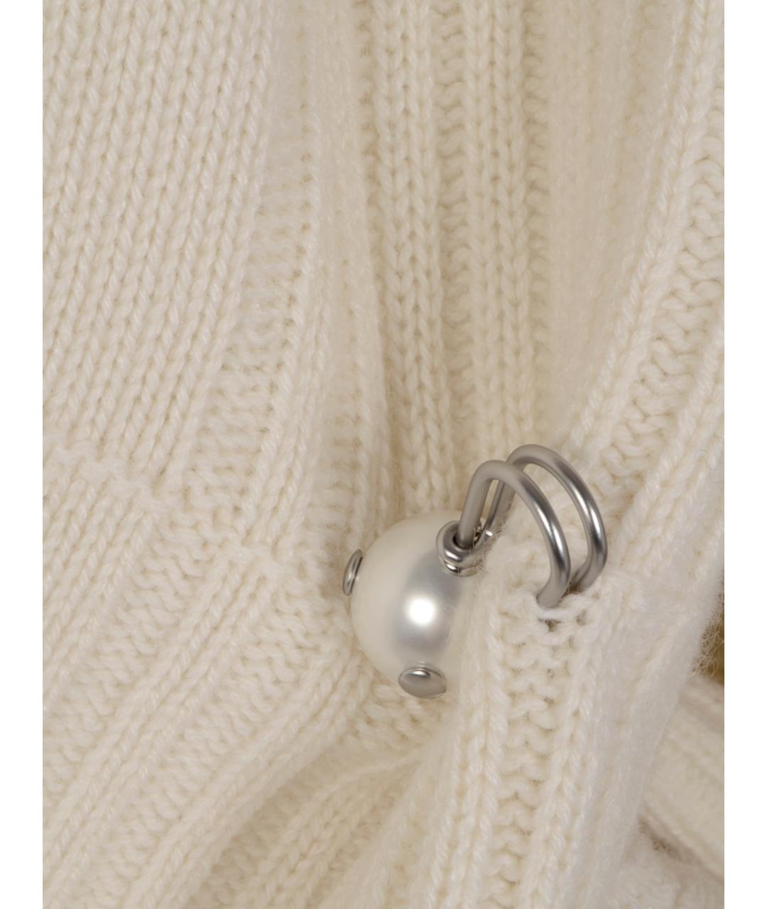 ALBERTA FERRETTI Белая шерстяная куртка, фото 3