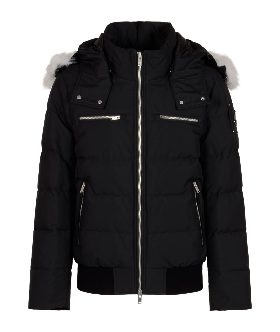 MOOSE KNUCKLES Черная полиэстеровая куртка, фото 1