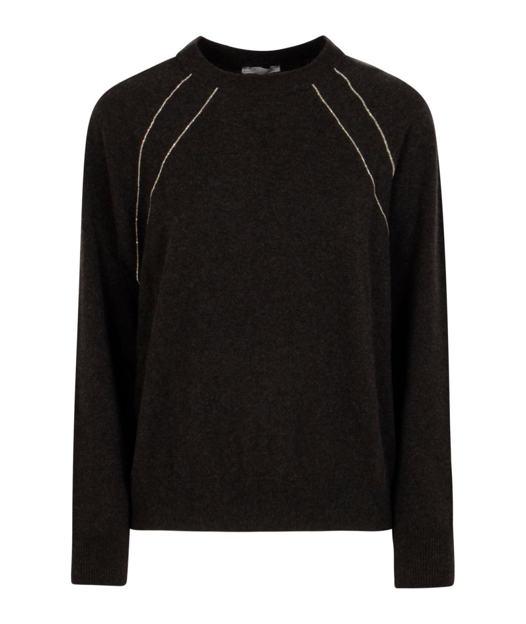 PESERICO Коричневый кашемировый джемпер / свитер, фото 1