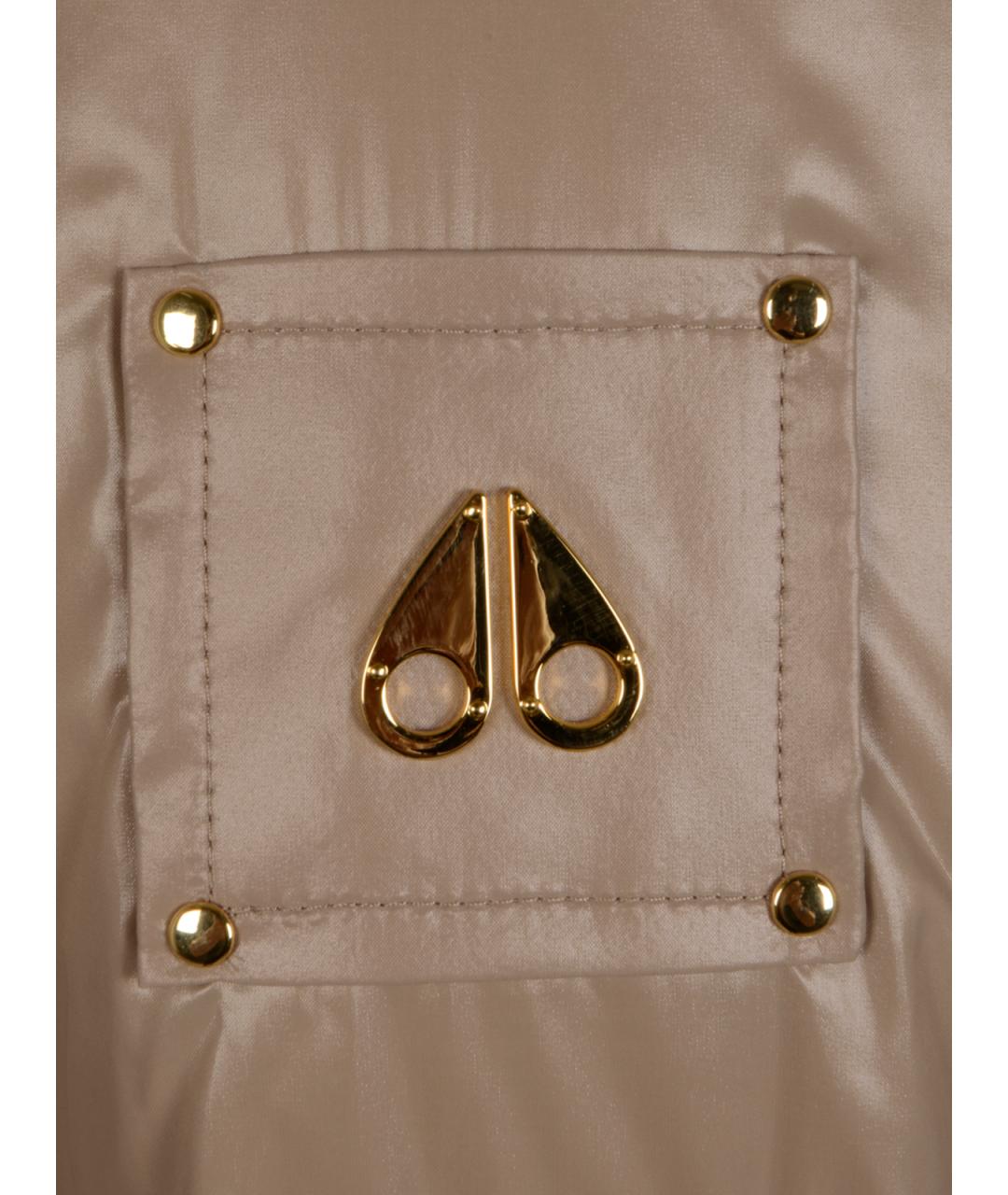 MOOSE KNUCKLES Бежевый полиамидовый пуховик, фото 3