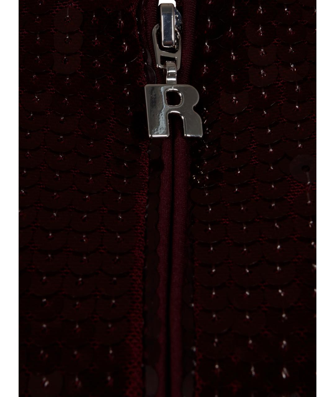 ROTATE Бордовое полиэстеровое вечернее платье, фото 3