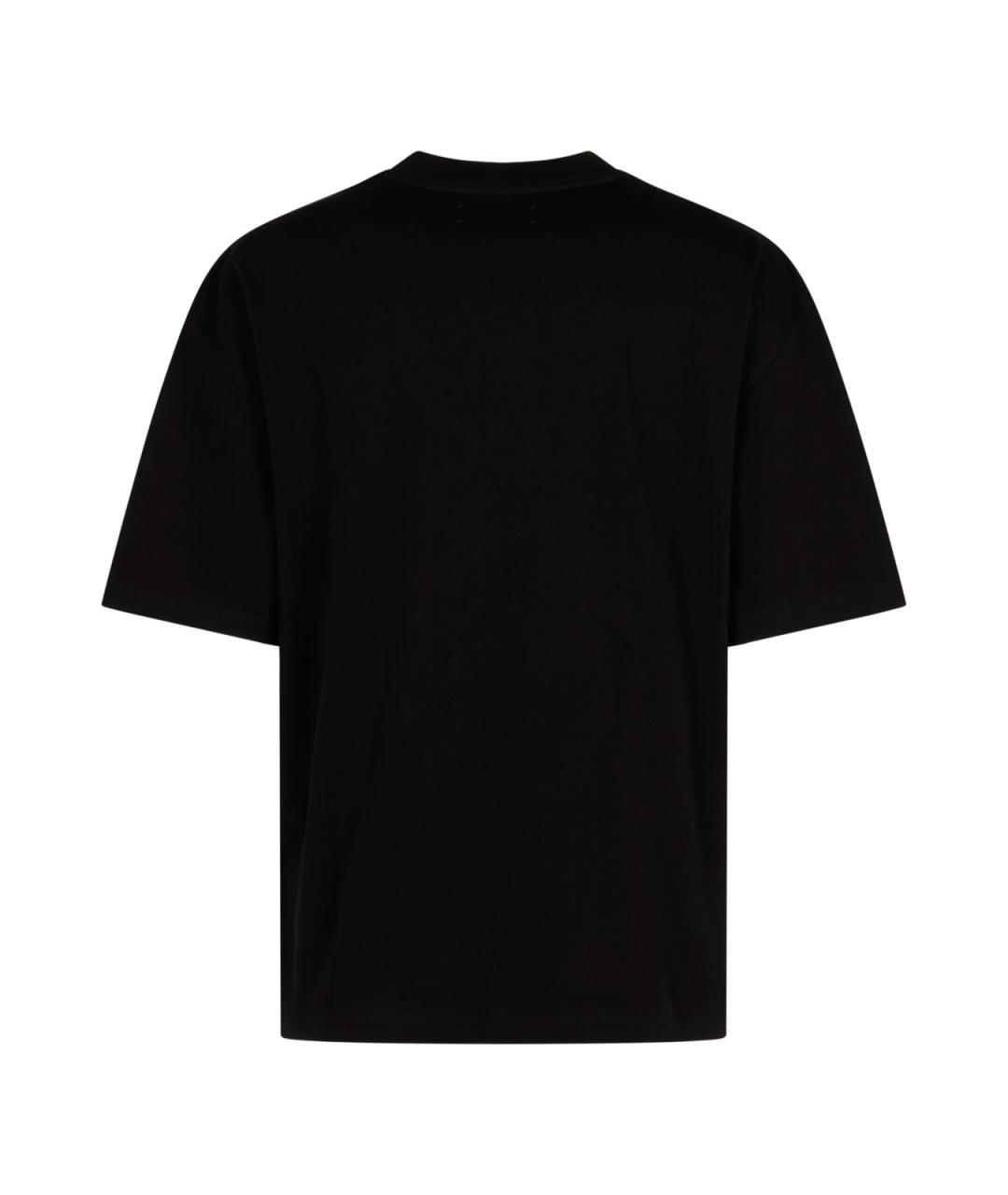 AMIRI Черная хлопковая футболка, фото 2