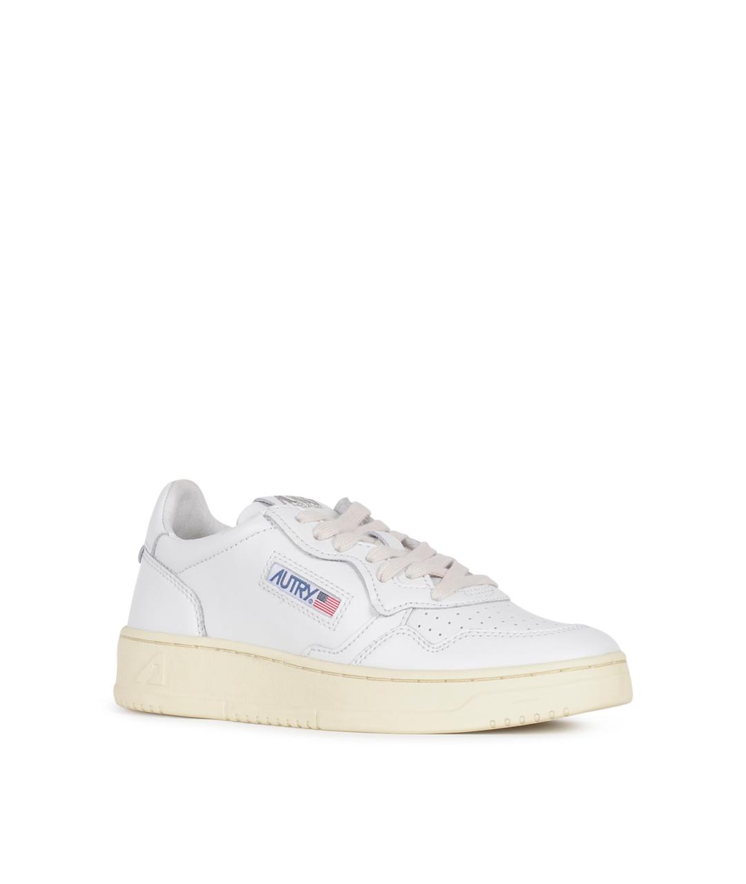 AUTRY Белые кожаные кроссовки, фото 2