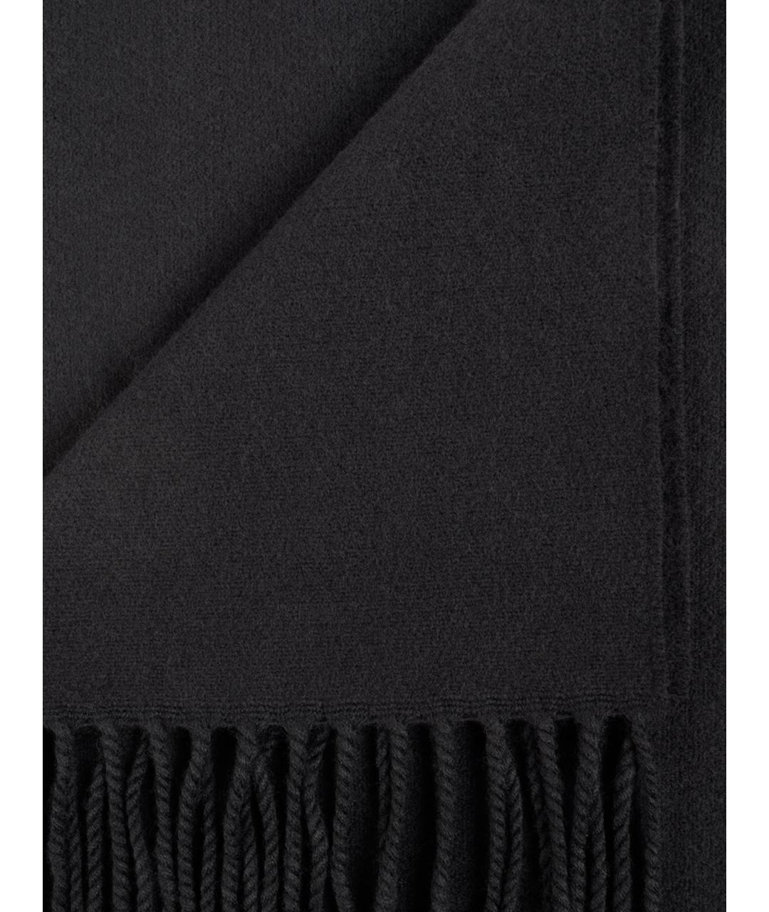 VALENTINO Черный шерстяной шарф, фото 2