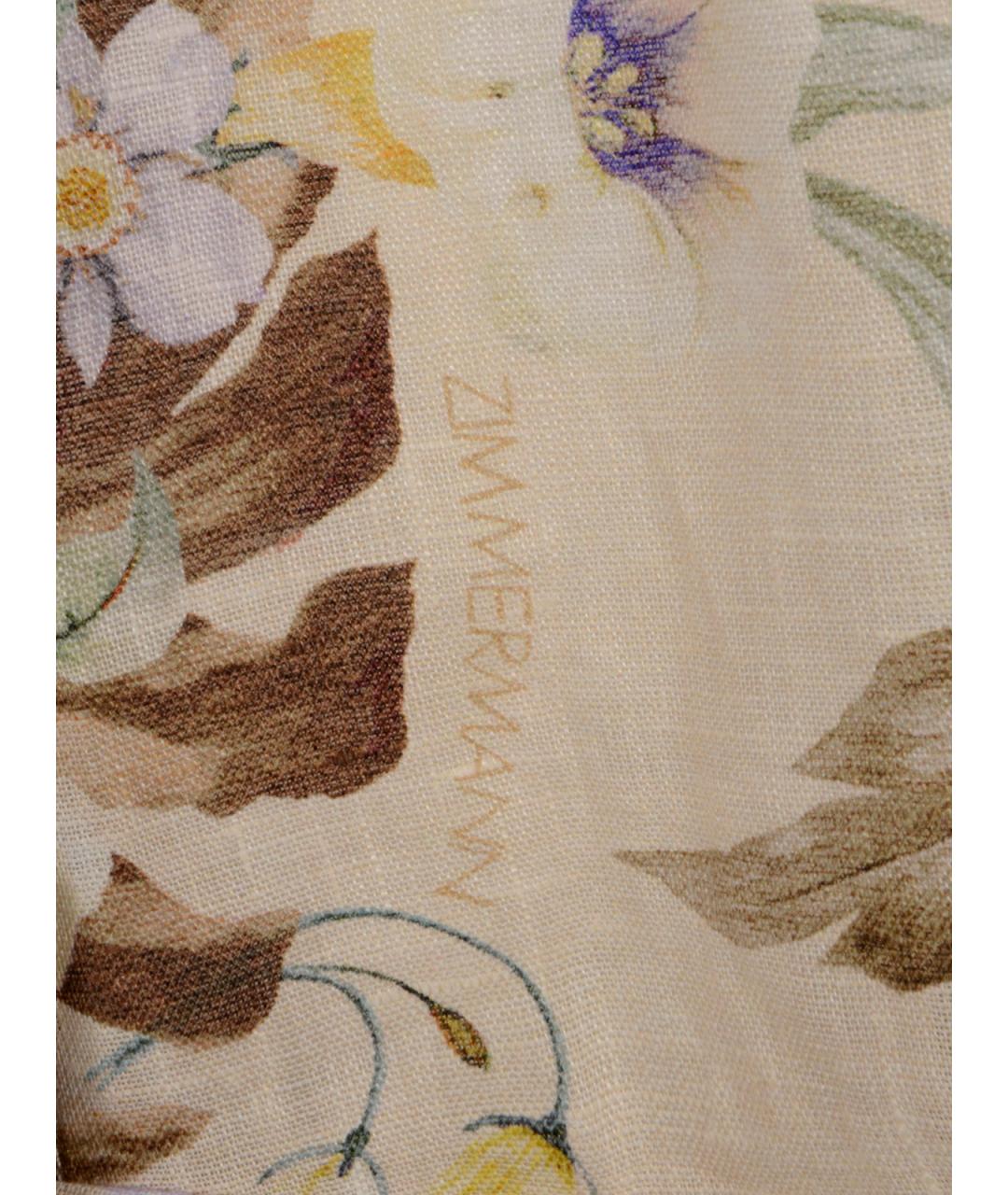 ZIMMERMANN Мульти льняной комбинезон, фото 3