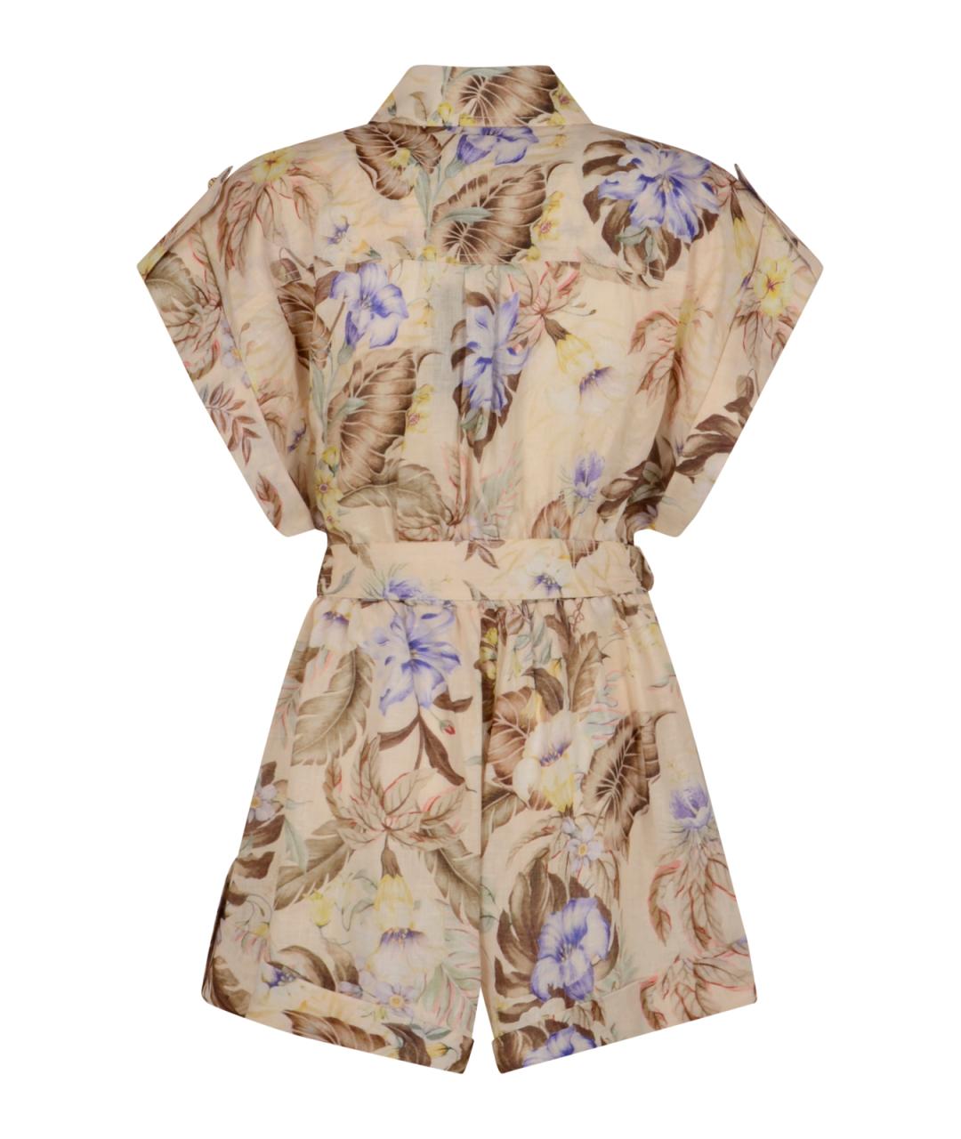 ZIMMERMANN Мульти льняной комбинезон, фото 2