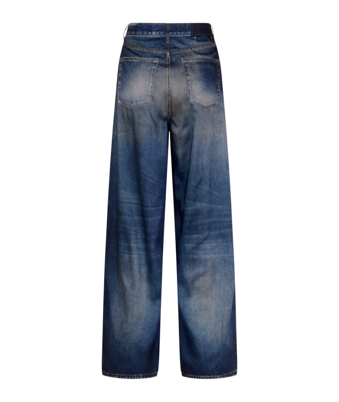 GOLDEN GOOSE DELUXE BRAND Синие прямые джинсы, фото 2