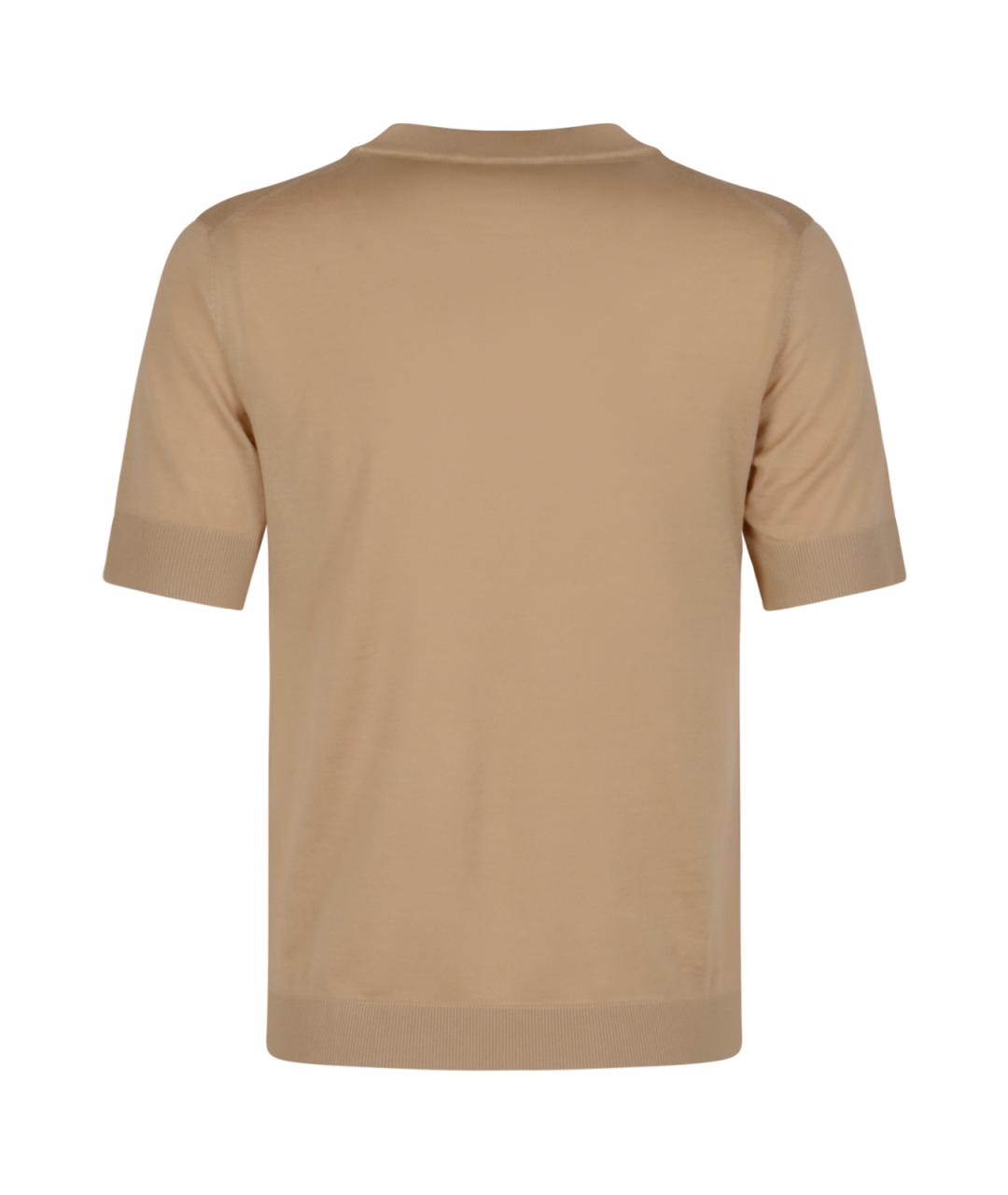 GUCCI Бежевая кашемировая футболка, фото 2