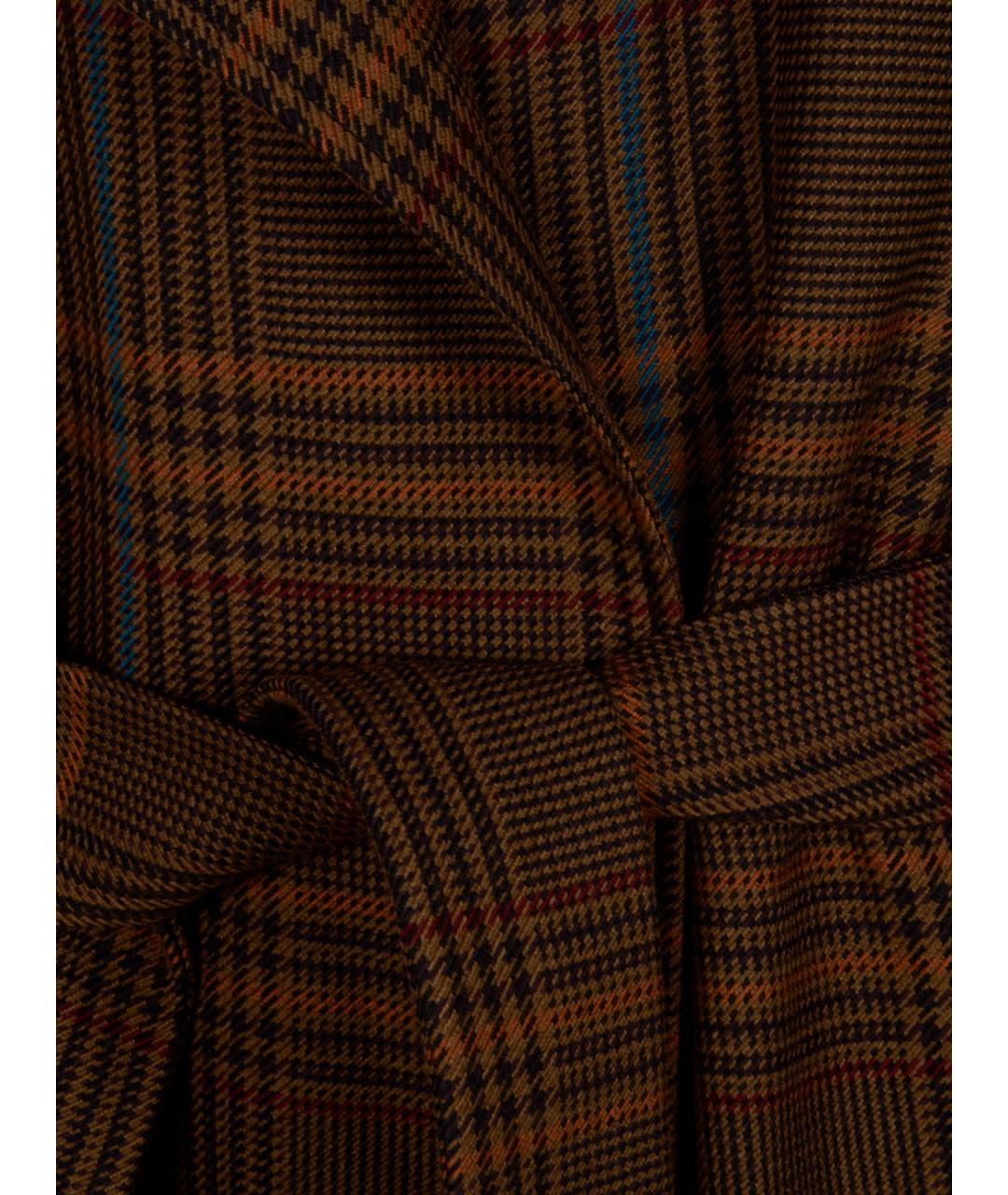 SAINT LAURENT Мульти шерстяное пальто, фото 3