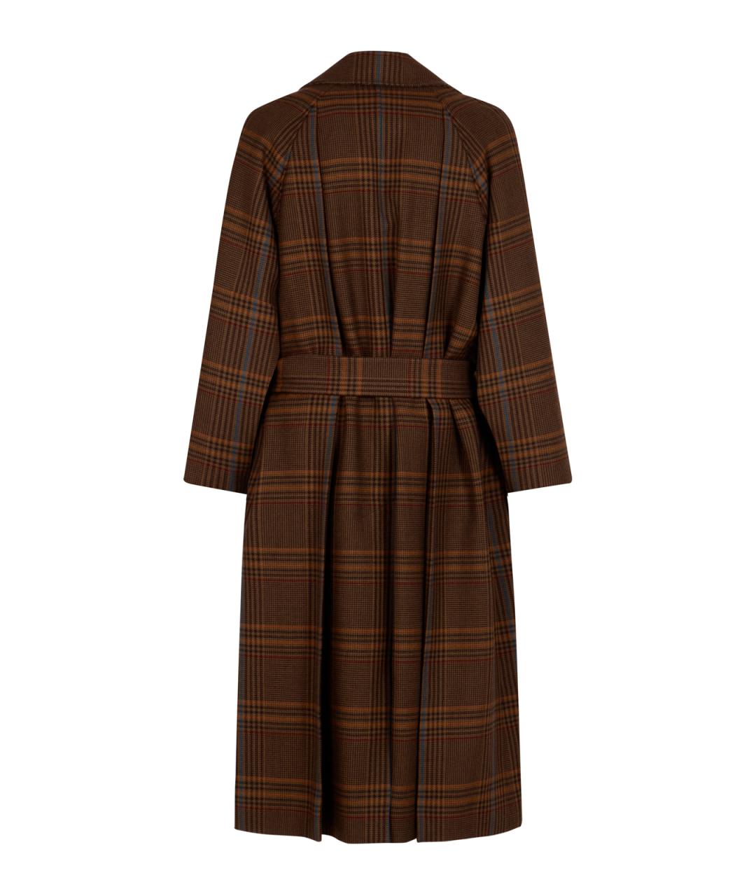 SAINT LAURENT Мульти шерстяное пальто, фото 2