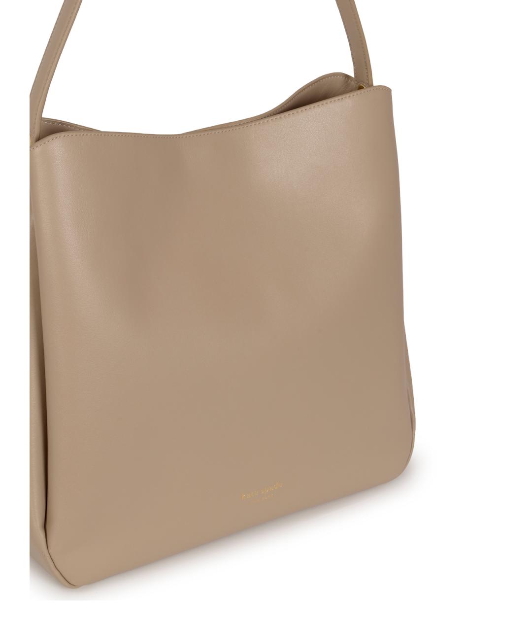 KATE SPADE Бежевая кожаная сумка тоут, фото 4