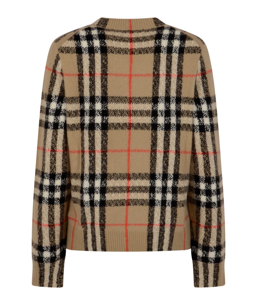 BURBERRY Бежевый кашемировый джемпер / свитер, фото 2