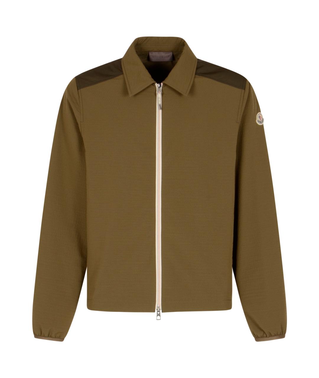 MONCLER Зеленая кэжуал рубашка, фото 1