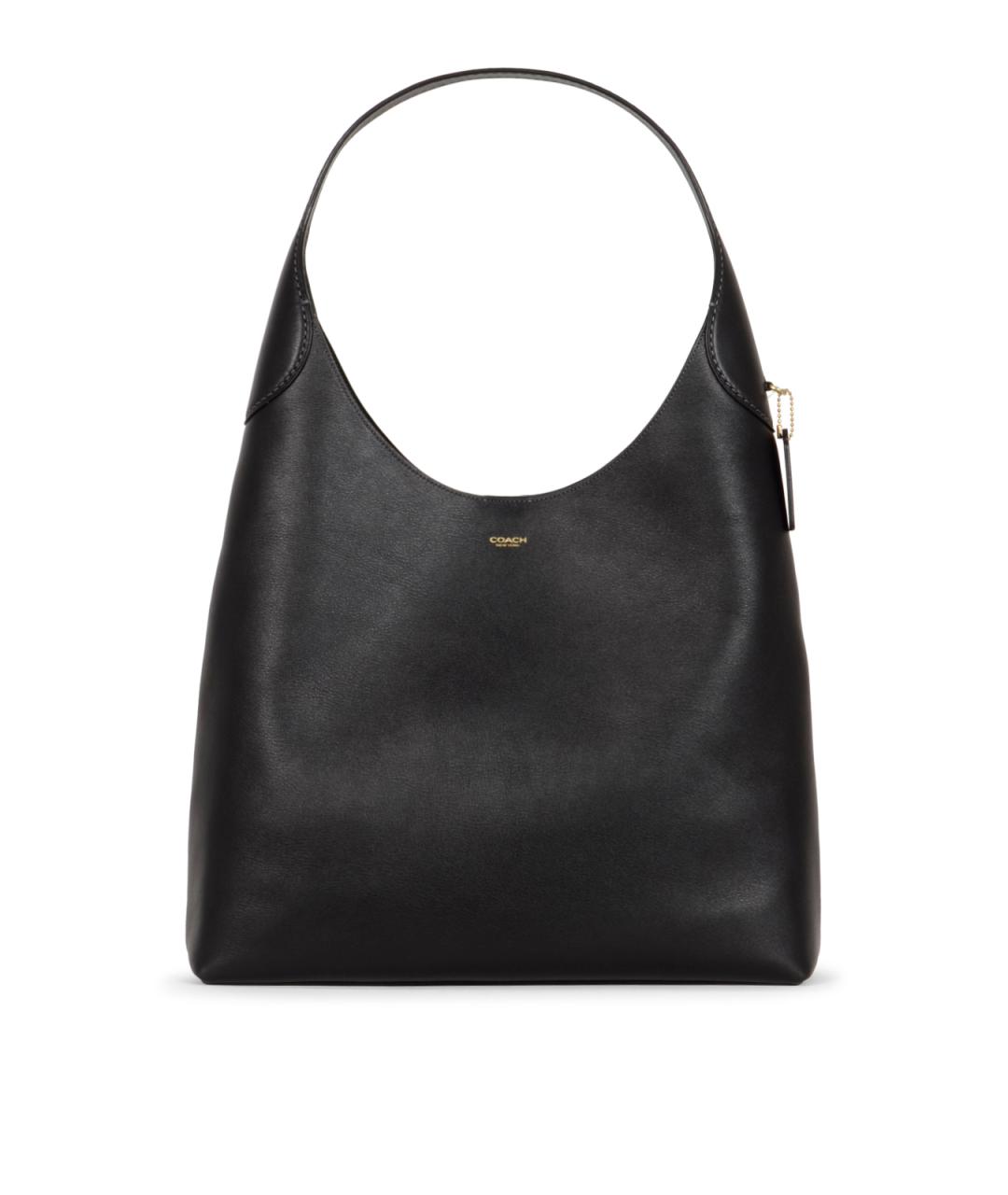 COACH Черная кожаная сумка тоут, фото 1