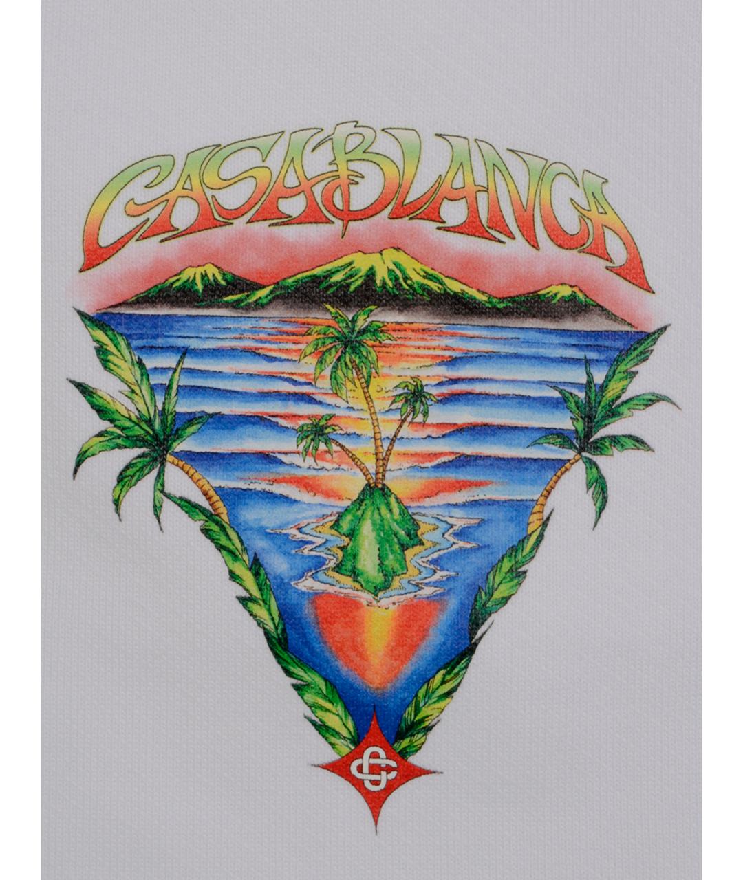 CASABLANCA Белые хлопковые шорты, фото 3