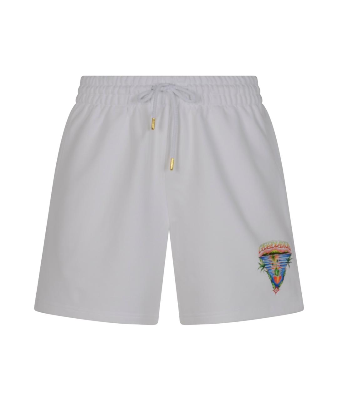 CASABLANCA Белые хлопковые шорты, фото 1