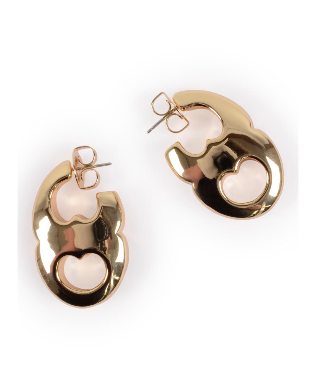TORY BURCH Золотые латунные серьги, фото 2