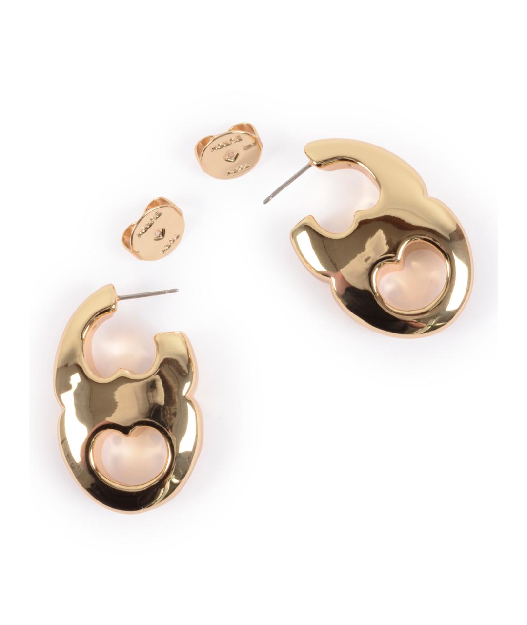 TORY BURCH Золотые латунные серьги, фото 3