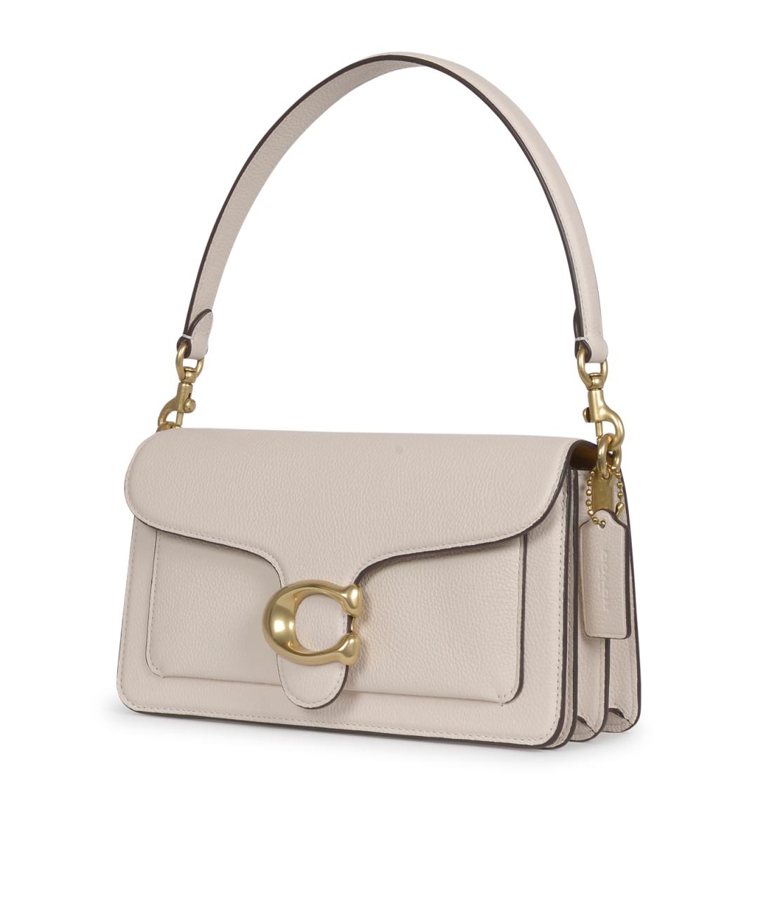 COACH Белая кожаная сумка через плечо, фото 2