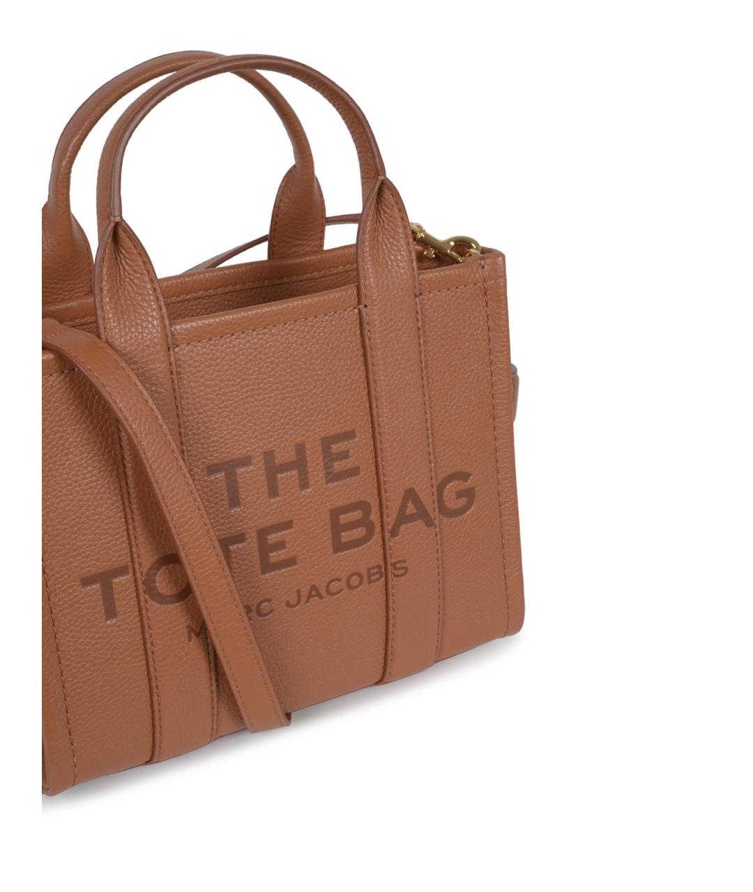 MARC JACOBS Бежевая кожаная сумка тоут, фото 4