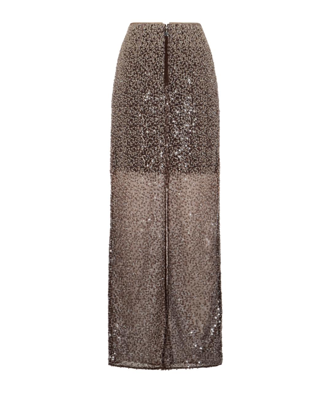 ROTATE Бежевая полиэстеровая юбка макси, фото 2