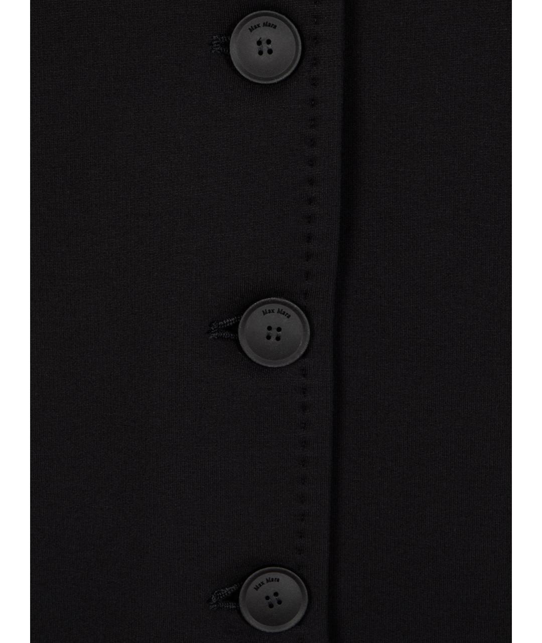 MAX MARA Черный вискозный жилет, фото 3
