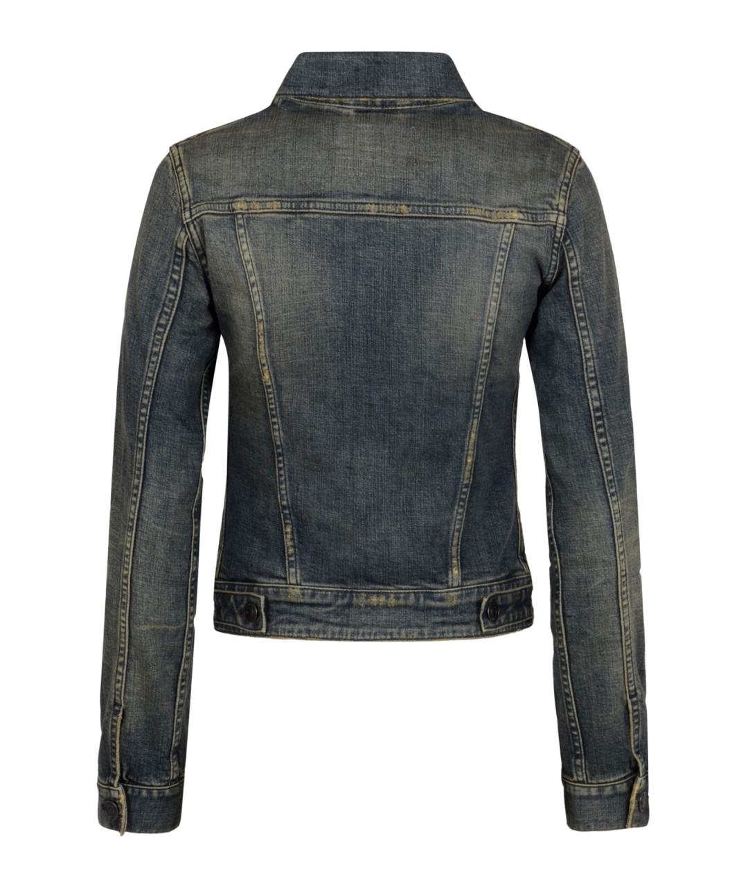 BALENCIAGA Синяя хлопковая куртка, фото 2