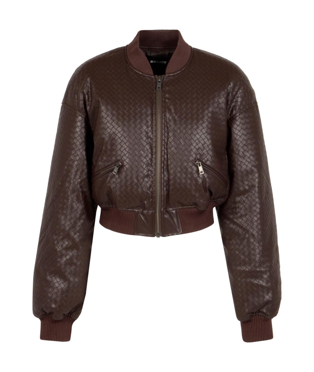 ROTATE Коричневая полиэстеровая куртка, фото 1