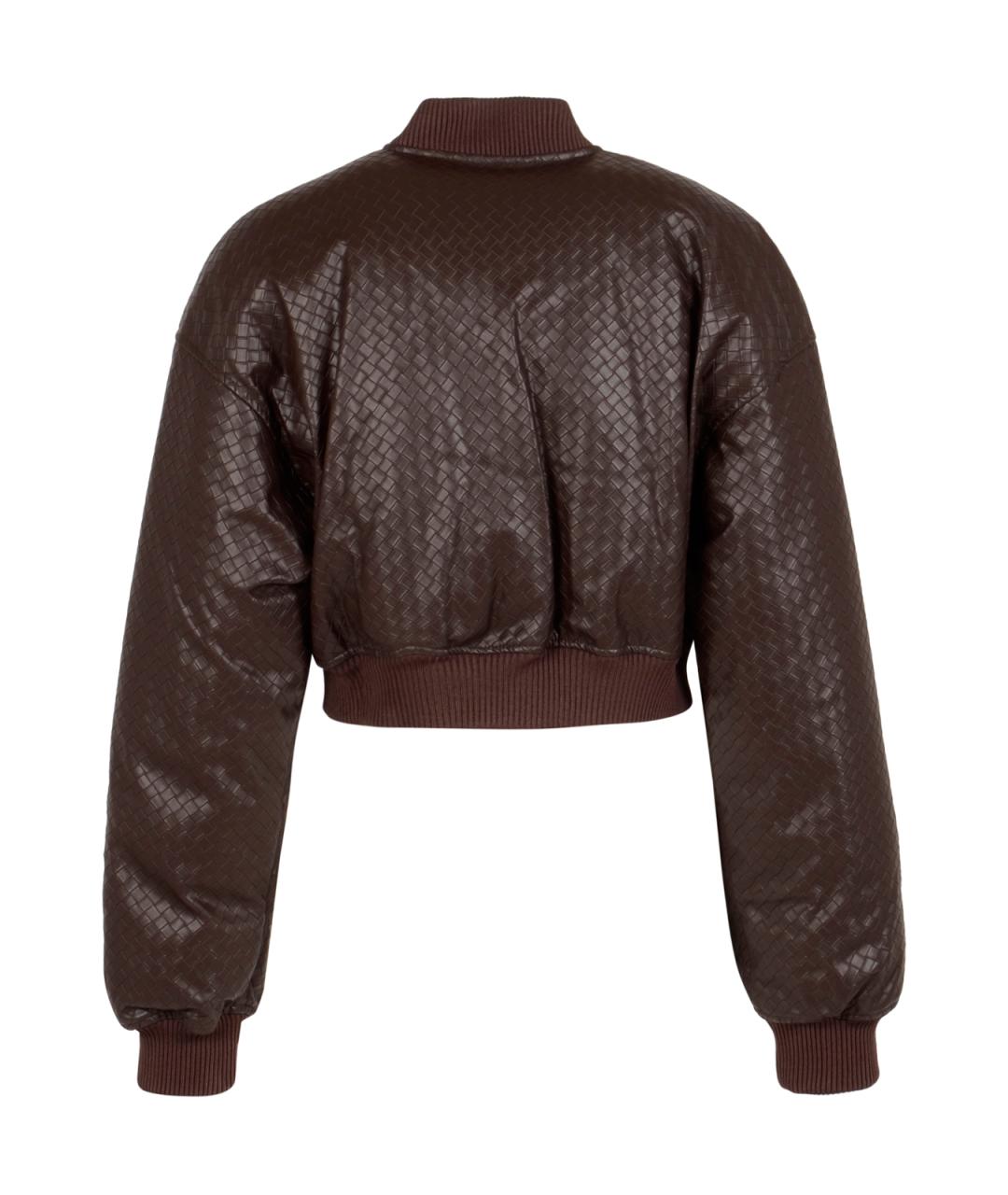 ROTATE Коричневая полиэстеровая куртка, фото 2