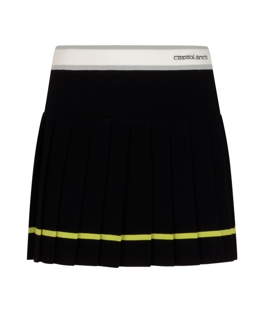 CASABLANCA Черная вискозная юбка мини, фото 1
