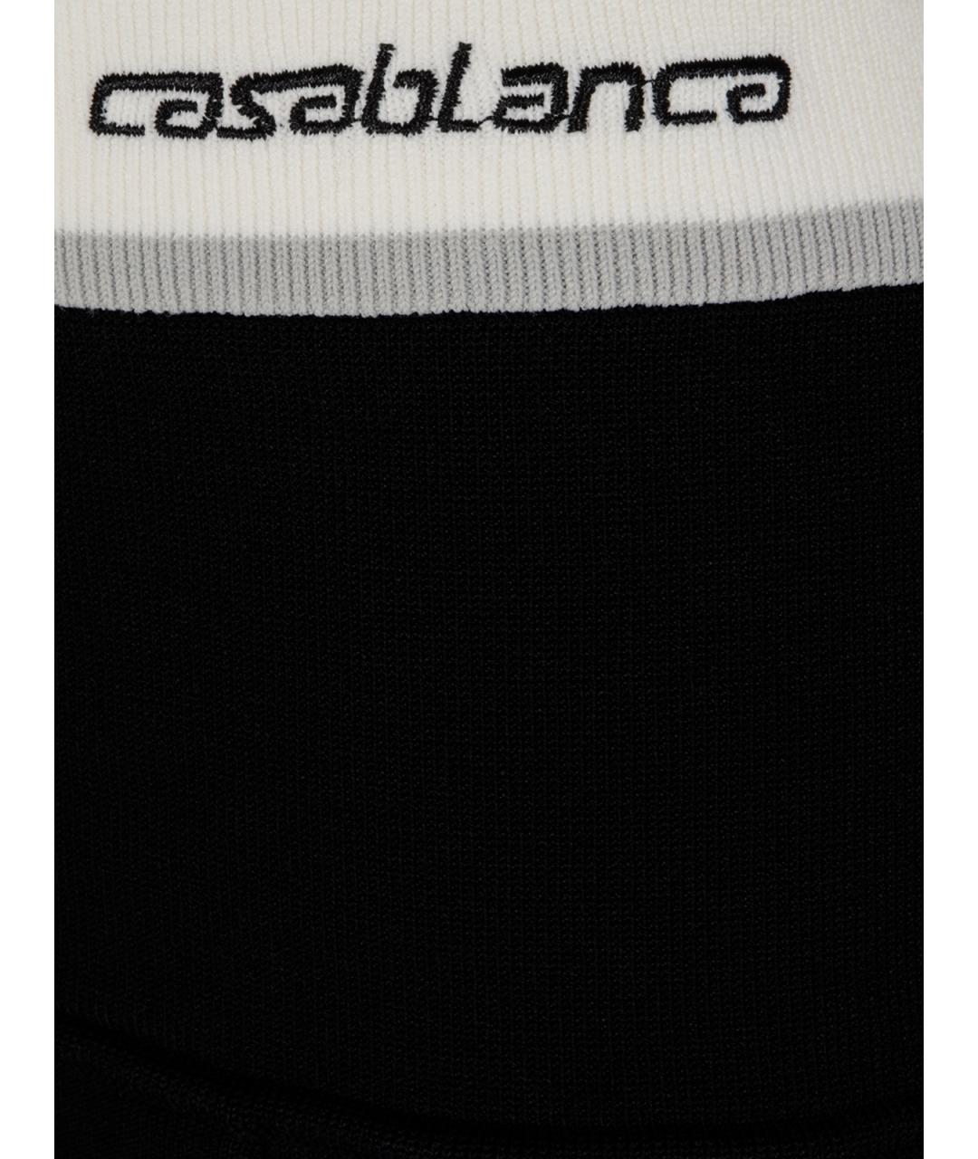 CASABLANCA Черная вискозная юбка мини, фото 3