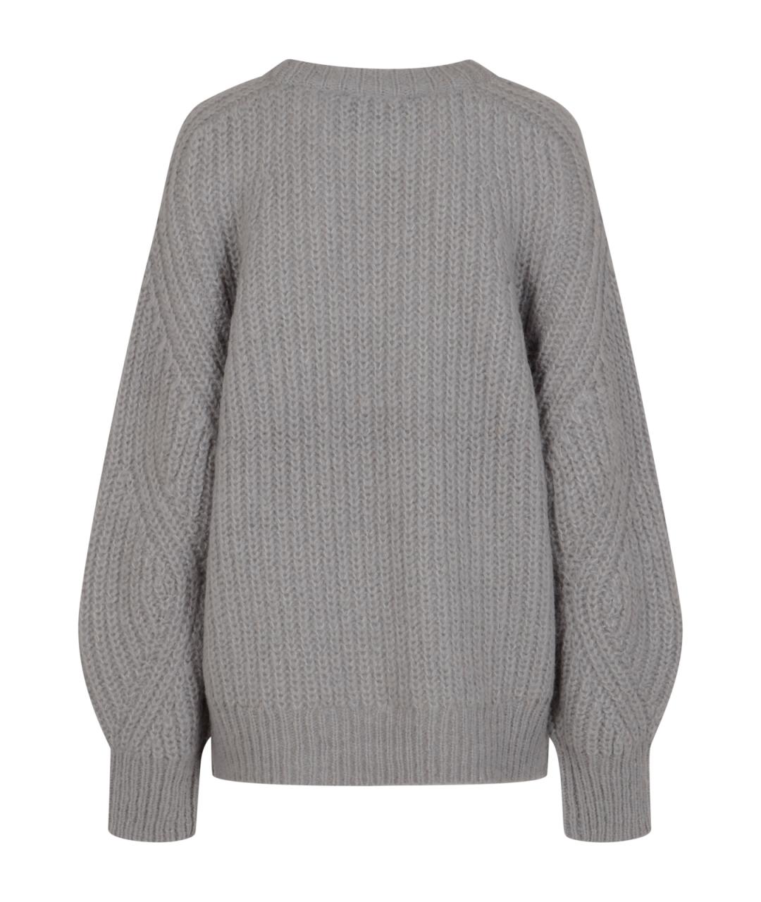 ROTATE Серый шерстяной джемпер / свитер, фото 2