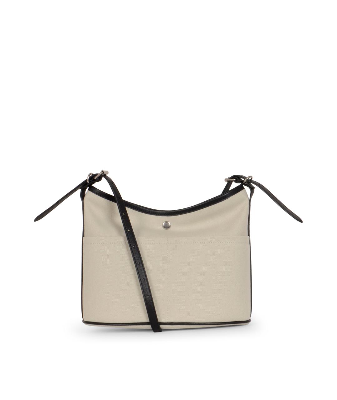 BALENCIAGA Бежевая тканевая сумка через плечо, фото 3