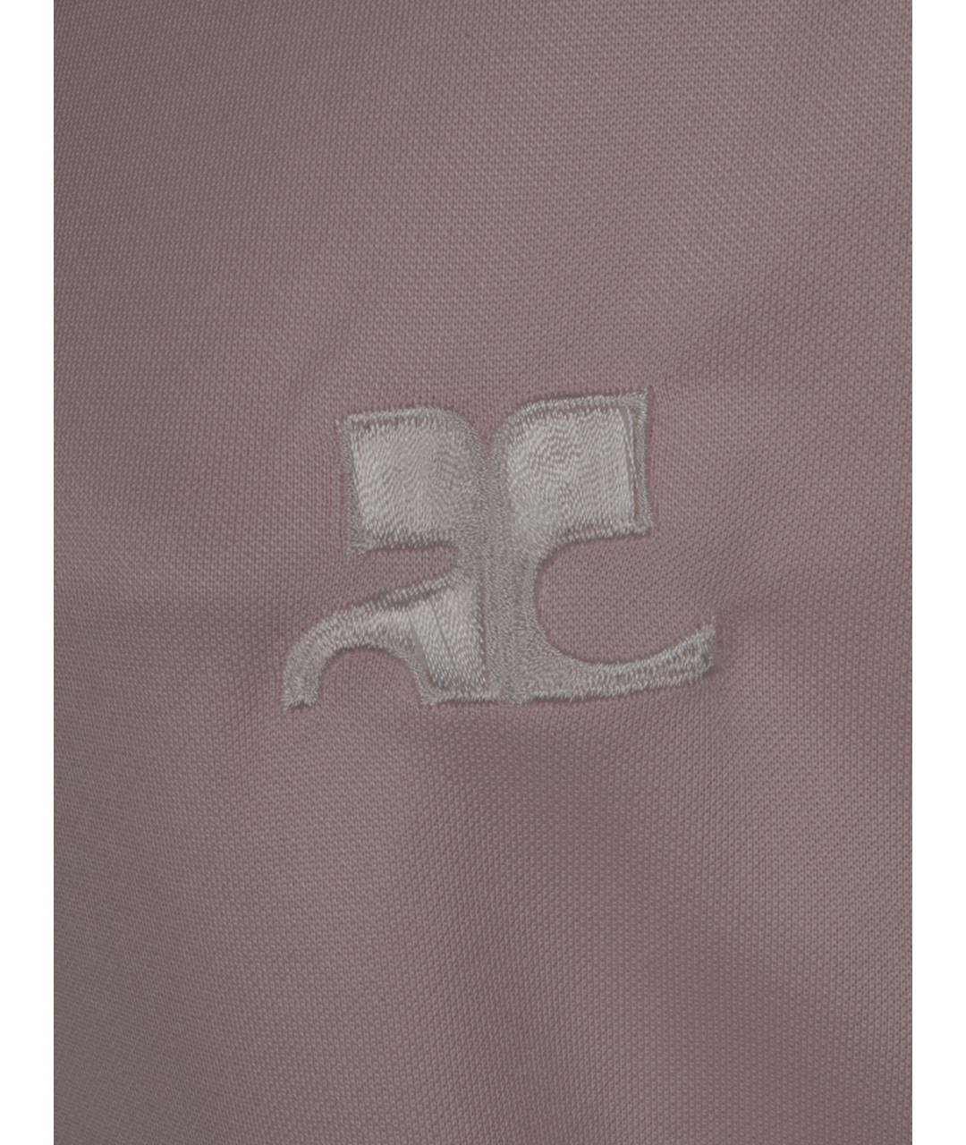 COURREGES Розовая футболка, фото 3
