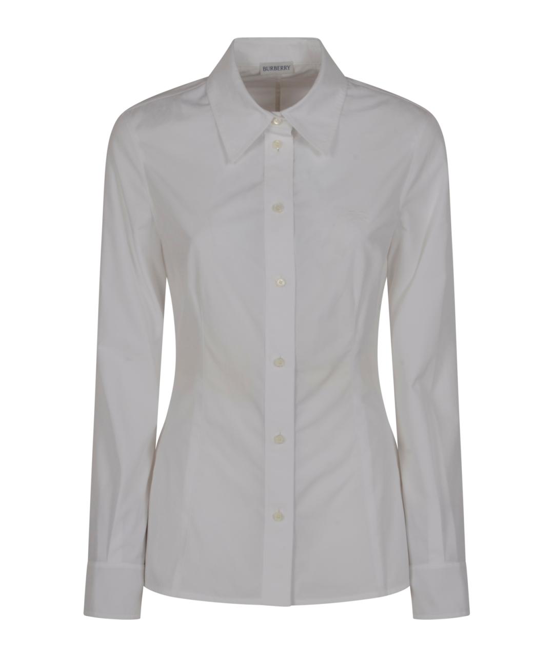 BURBERRY Белая хлопковая рубашка, фото 1