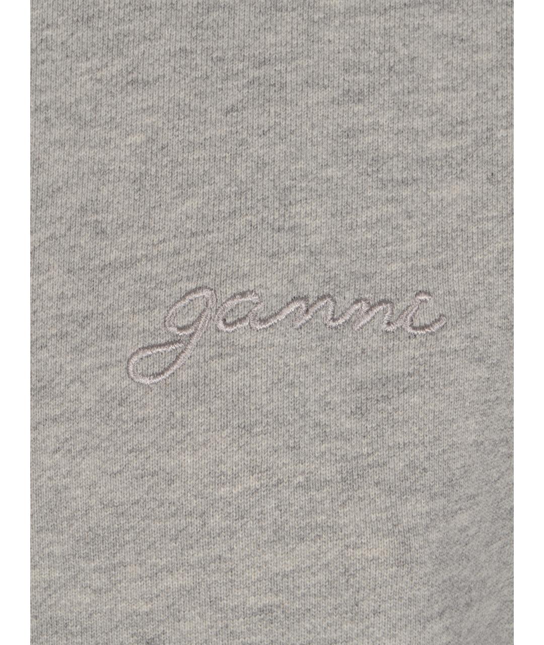 GANNI Серая хлопковая куртка, фото 3