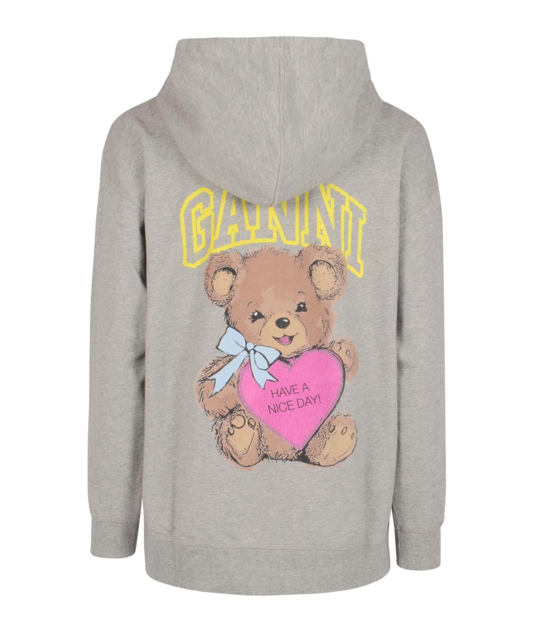 GANNI Серая хлопковая куртка, фото 2