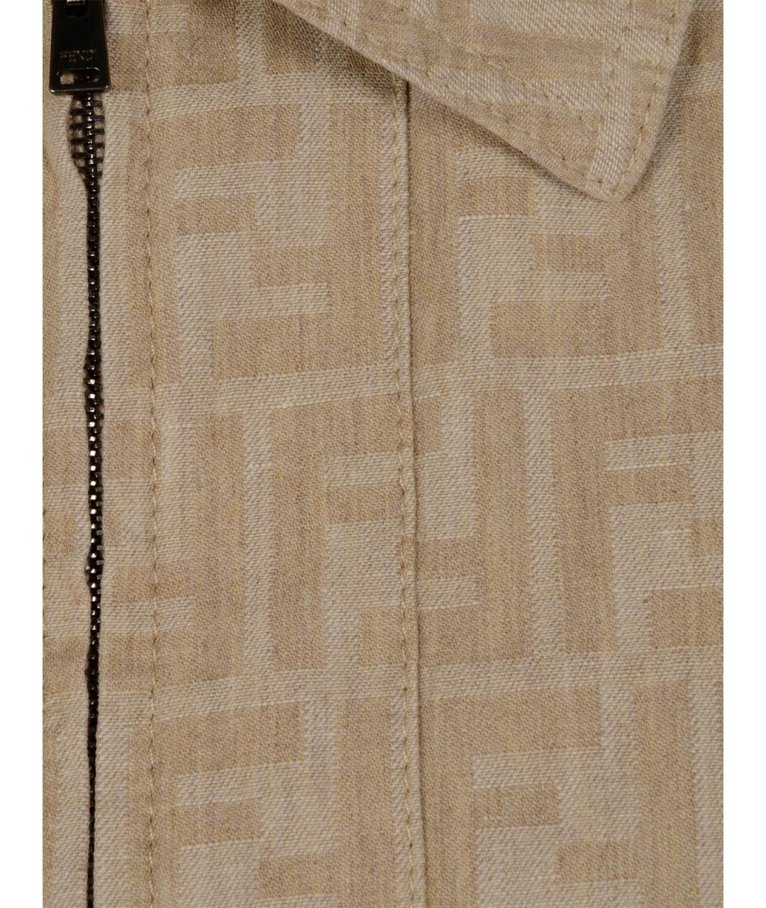 FENDI Бежевая рубашка, фото 3