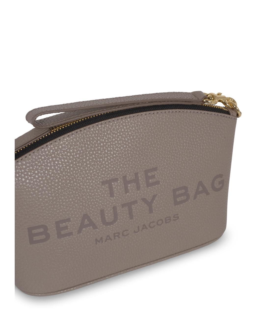 MARC JACOBS Серая кожаная косметичка, фото 4