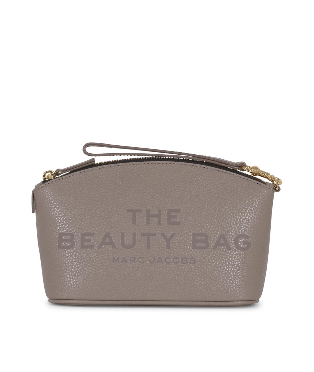MARC JACOBS Серая кожаная косметичка, фото 1