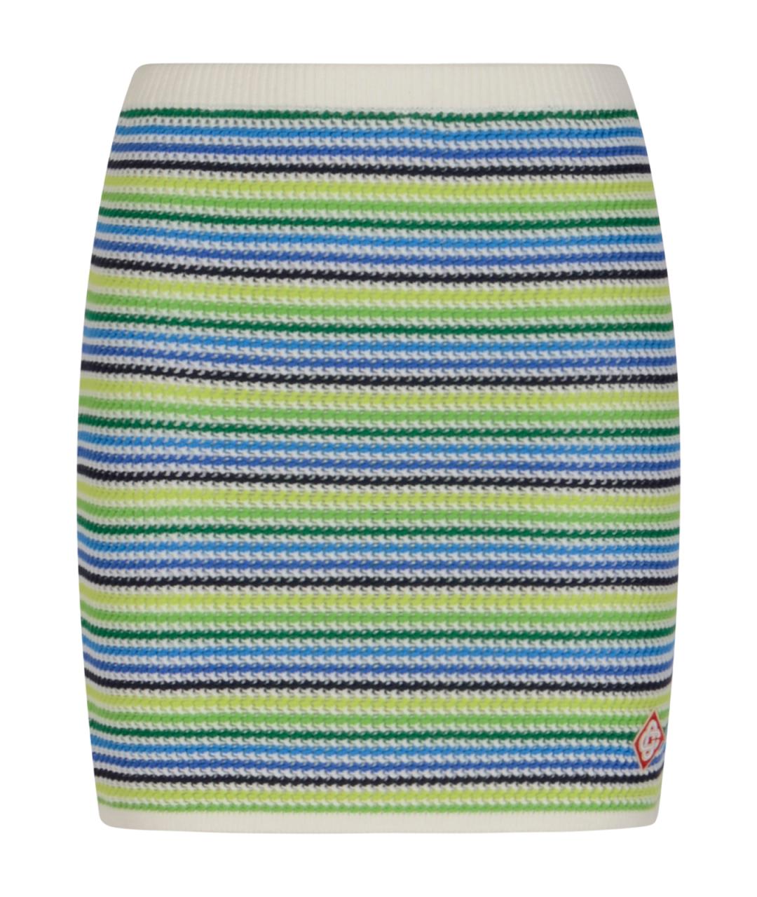 CASABLANCA Мульти хлопковая юбка мини, фото 1